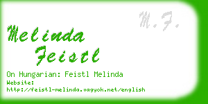 melinda feistl business card
